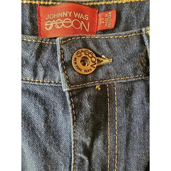Johnny Was Sasson collaberation LUMIERE WIDE LEG JEAN sz 27 new with tags $198 - Picture 9 of 12